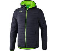 Erima Kids Outdoor Basics Quilted Jacket - Dark Grey/Green Gecko, Size 116