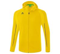 Erima Liga Star Training Jacket with Hood, Yellow/Black, M