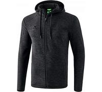 ERIMA Men Fleece Jacket - Black Marl, Small