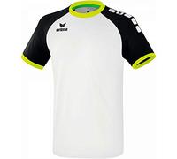 Erima Men Zenari 3.0 Jersey Shirt - White/Black/Lime Pop, Large