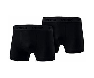 Erima Men's 2-Pack Basic Boxer Shorts, black, L