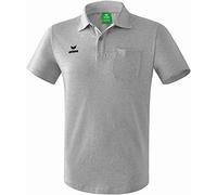 Erima Men's Basic Chest Pocket Polo-shirt - Lightgrey Marl, Small