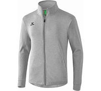 Erima Men's Basic Sweat Jacket - Lightgrey Marl, 2X-Large