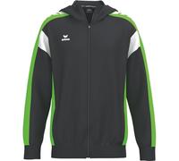 Erima Men's Celebrate 125 Training Jacket with hood (1032632), black/green gecko, S