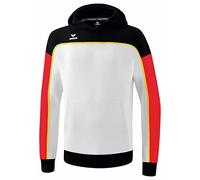 Erima Men's „CHANGE hooded sweatshirt, white/black/red, L