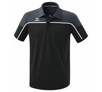 Erima Men's „Change Polo Shirt, Black Grey/Slate Grey/White, L