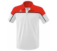Erima Men's „Change Polo Shirt, White/red/Black, L