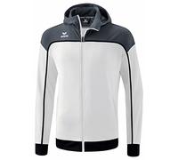 Erima Men's Change Training Jacket with Hood, White/Slate Grey/Black, XXL