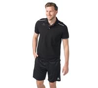 Erima Men's CMPT Pique Polo Shirt (2112511), Black/White, 5XL