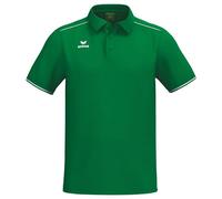 Erima Men's CMPT Pique Polo Shirt (2112514), Emerald/White, XL