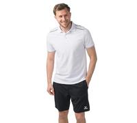 Erima Men's CMPT Pique Polo Shirt (2112518), White/Black, L
