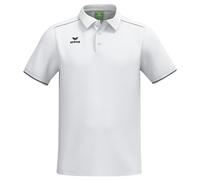Erima Men's CMPT Pique Polo Shirt (2112518), White/Black, XL