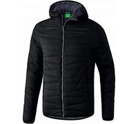 Erima Men's Outdoor Basics Quilted Jacket - Black/Dark Grey, X-Large