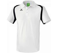 Erima Men's Razor 2.0 Polo Shirt - White/Black, Small