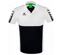 Erima Men's Six Wings Sport Polo, Black, XL