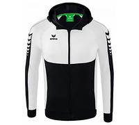 Erima Men's Six Wings Training Jacket with Hood, Black, XL