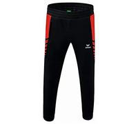 Erima Men's Six Wings Worker Pants (1102201), Black/red, S