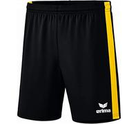 Erima Retro Star Unisex Shorts, Unisex_Adult, Shorts, 3152104, Black/Yellow, XL