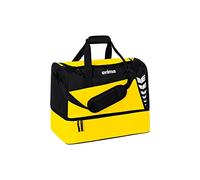 Erima Six Wings Sports Bag with Bottom Compartment, Yellow/Black, M