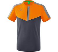 Erima Squad Function T-shirt - New Orange/Slate Grey/Monument Grey, Small