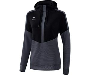 Erima Squad Hoody - Black/Slate Grey, 40