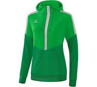 Erima Squad Hoody - Fern Green/Emerald/Silver Grey, 40