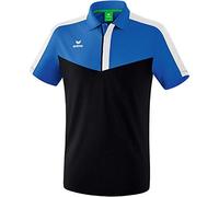 Erima Squad Polo Shirt - New Royal/Black/White, Size 44