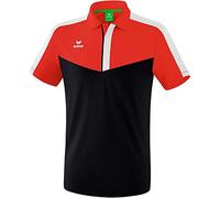 Erima Squad Polo Shirt - Red/Black/White, Small