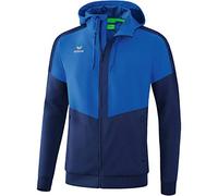 Erima Squad Track Top Jacket with Hood - New Royal/New Navy, M