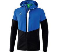 Erima Squad Training Jacket with Hood - New Royal/Black/White, XXX-Large
