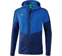 Erima Squad Training Jacket with Hood - New Royal/New Navy, XXX-Large