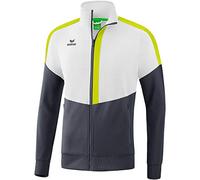 Erima Squad Trainings Jacket - White/Slate Grey/Bio Lime, XXX-Large