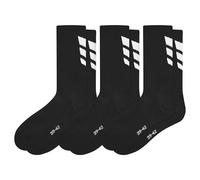 Erima Unisex 3 Wings Socks 3 Pack (2182501), Black, 35-38