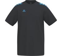 Erima Unisex Children's CMPT 3 Wings T-Shirt (2082552), Black/Curacao, 152