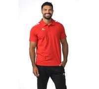 Erima Unisex CMPT 3 Wings Polo Shirt (2112553), Red/White, XL