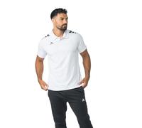 Erima Unisex CMPT 3 Wings Polo Shirt (2112555), White/Black, XXL