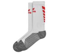 Erima Unisex Sporty Six Wings Socks (2182602), white/red, 35-38