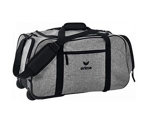 Erima Unisex Travel Line Suitcase (7231901), Grey Melange/Black, S