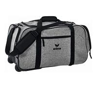 Erima Unisex Travel Line Suitcase, Grey Melange/Black, M