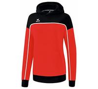 Erima Unisex Women's „CHANGE hooded sweatshirt, red/black/white, 44