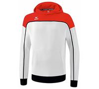 Erima Unisex Women's „CHANGE hooded sweatshirt, white/red/black, 34