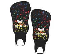 Erima Unisex Youth Flex Guard Ergono Shin Guards (7212603), black, XS