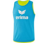 Erima Unisex Youth Reversible Training Bib, Curacao/Neon Yellow, XS UK