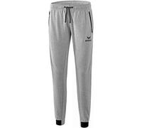 Erima Women Essential Sweatpants - Light Grey Marl/Black, Size 36/X-Small/Small
