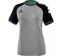 Erima Women Zenari 3.0 Jersey Shirt - Grey Marl/Black/Dark Grey, 48
