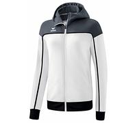 Erima Women's Change Training Jacket with Hood, White/Slate Grey/Black, 44