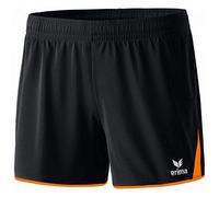 Erima Women's Classic 5-C Shorts., Womens, Short, 615516, Black/Orange, 42