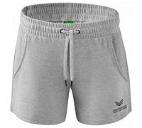 Erima Women's Essential Team Sweat Shorts, Light Grey Marl, 34