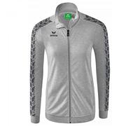 Erima Essential Team Track Top Full Zip Sweatshirt Grey 34 Women