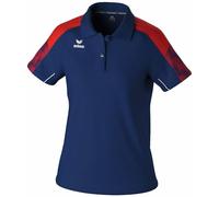 Erima Women's Evo Star Polo Shirt, New Navy/red, 38
